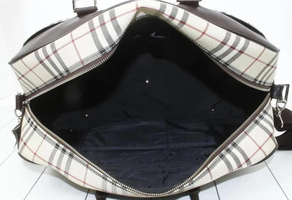 Burberry  Nova Check Boston Duffle with Strap 860789