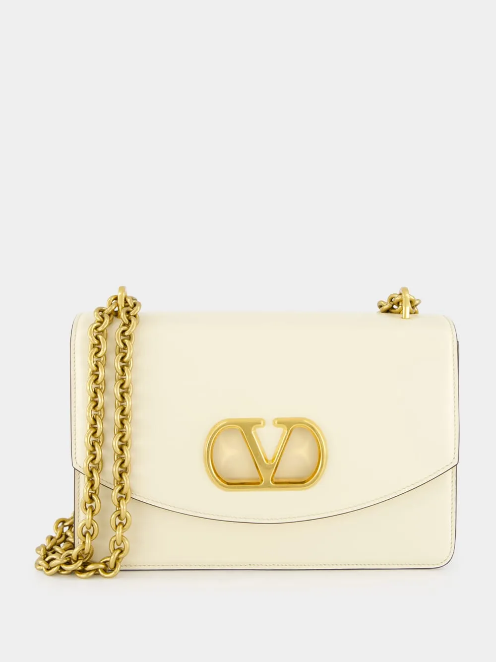 Butter Vain Shoulder Bag in Shiny Calfskin