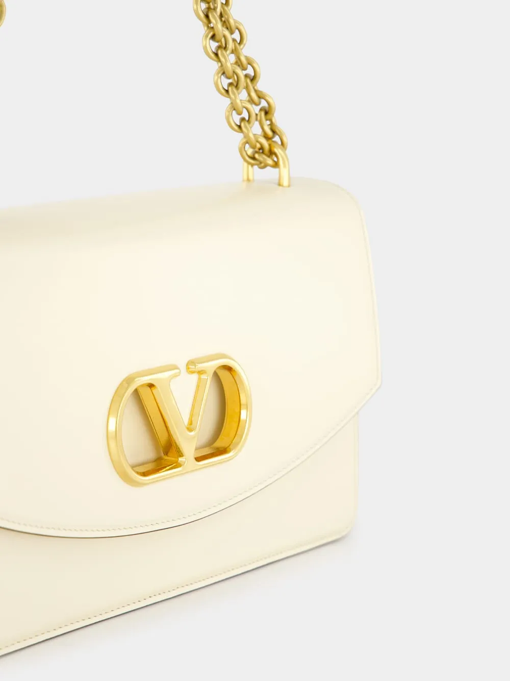 Butter Vain Shoulder Bag in Shiny Calfskin