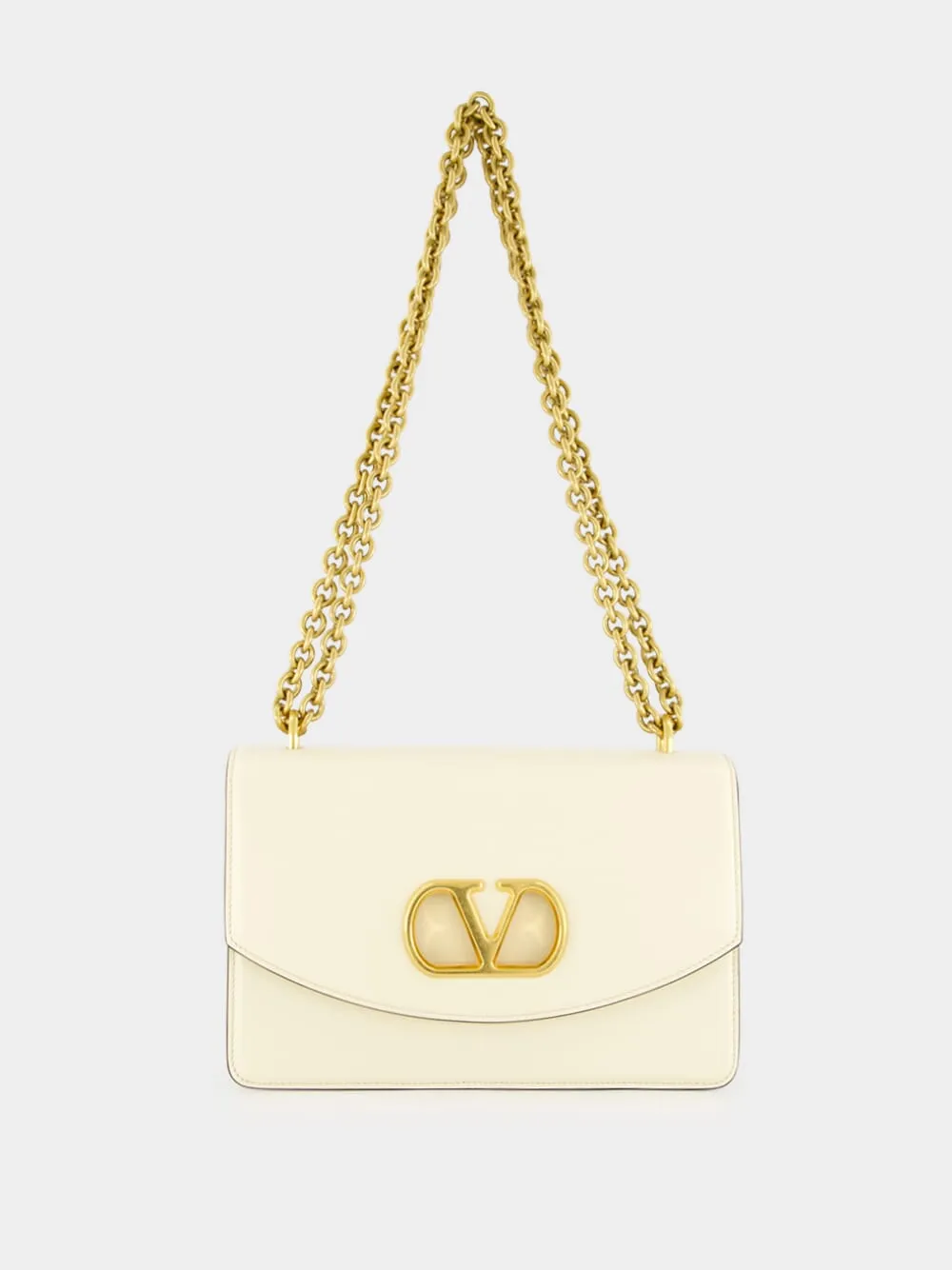 Butter Vain Shoulder Bag in Shiny Calfskin