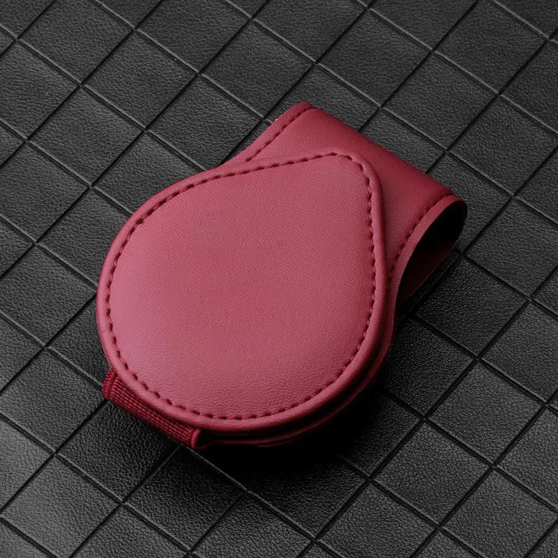 [Buy And Get Free Sunglasses] Sunglasses Holders for Car Sun Visor, Magnetic Leather Glasses Eyeglass Hanger Clip for Car, Ticket Card Clip Eyeglasses Mount, Car Visor Accessories