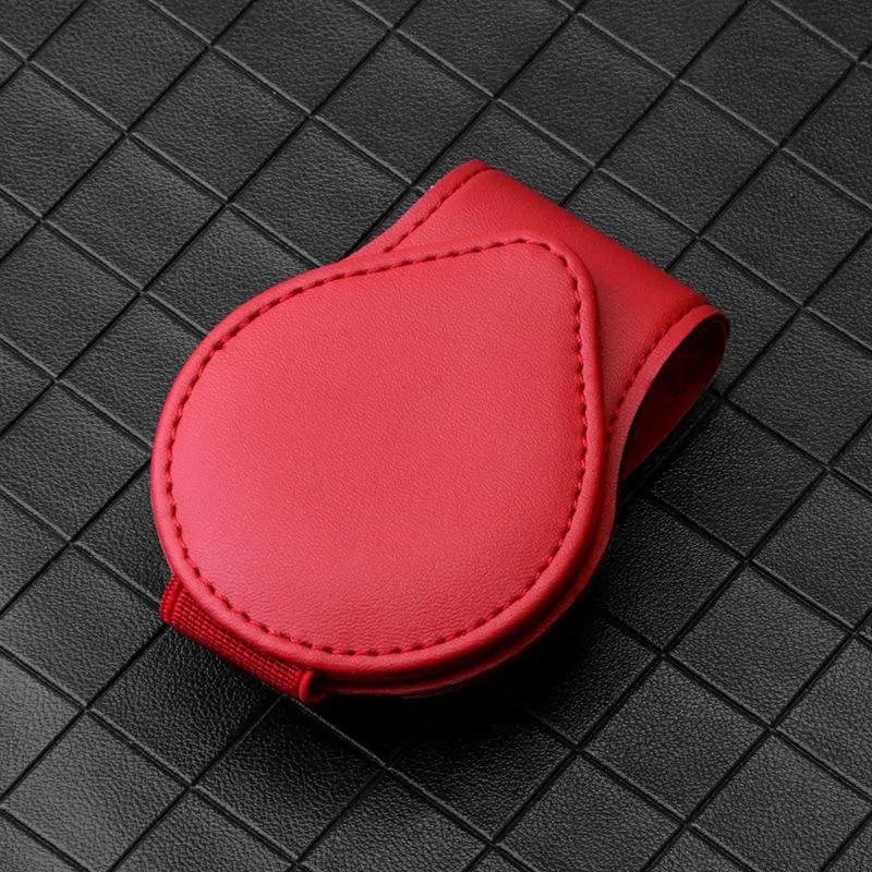 [Buy And Get Free Sunglasses] Sunglasses Holders for Car Sun Visor, Magnetic Leather Glasses Eyeglass Hanger Clip for Car, Ticket Card Clip Eyeglasses Mount, Car Visor Accessories