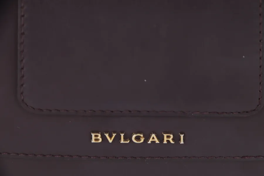 BVLGARI SERPENTI FOREVER (EK.D16.281230) CROSS BODY DARK BROWN LEATHER GOLD HARDWARE WITH MIRROR AND DUST COVER
