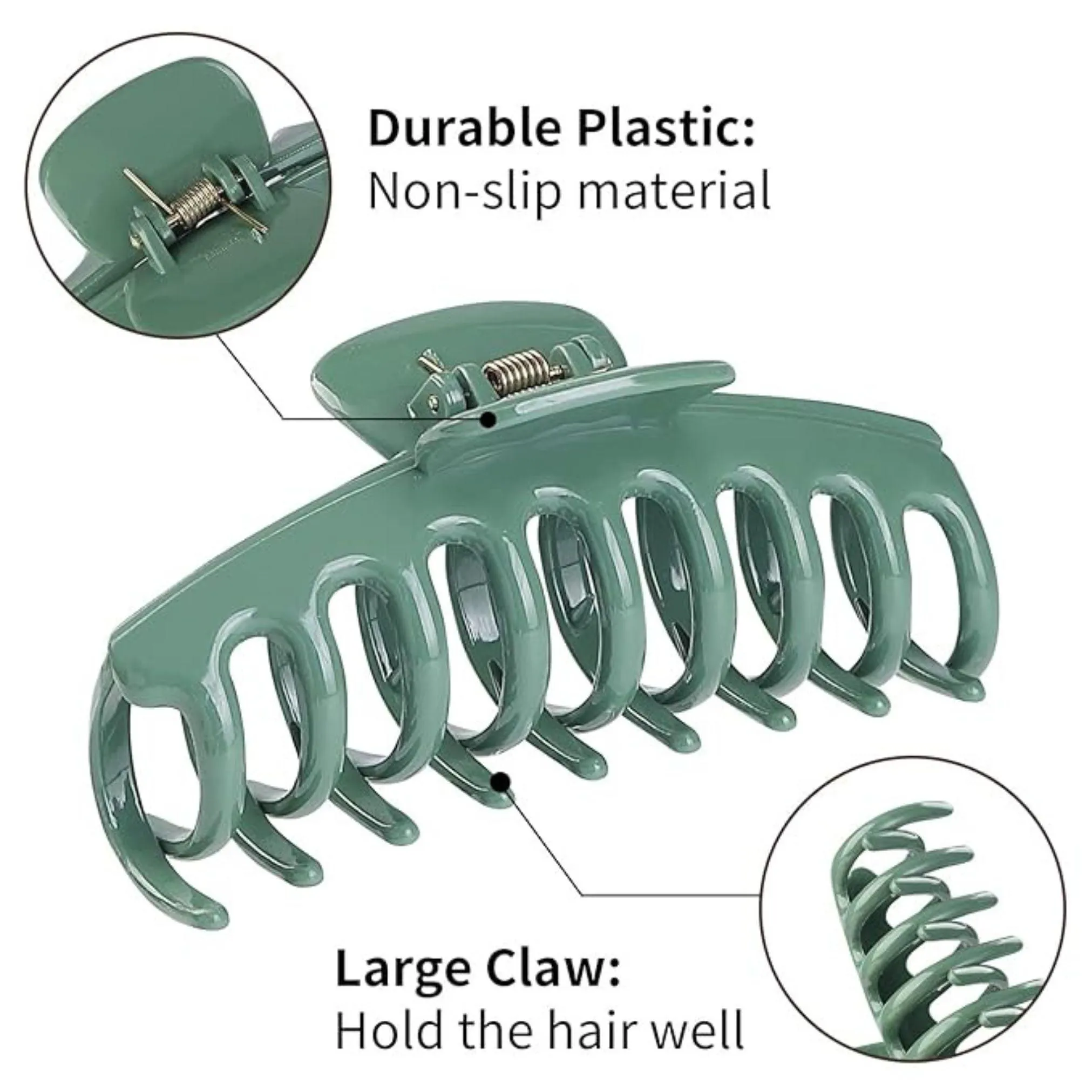 Cadet Blue Hair Claw Clip