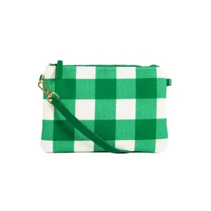 Capri Green/white Gingham Crossbody large