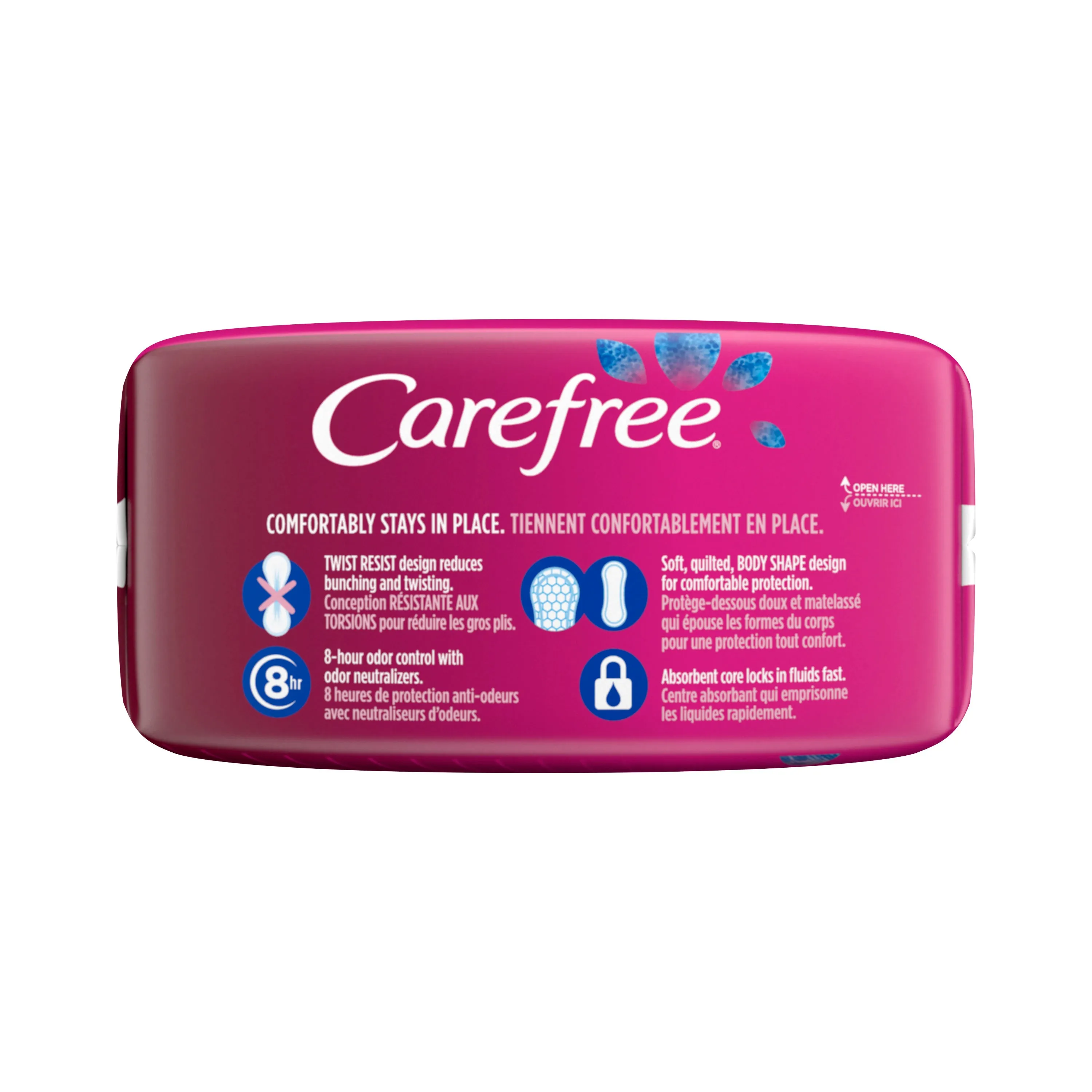 Carefree Acti-Fresh Thin Panty Liners, Extra Long, 93 Count