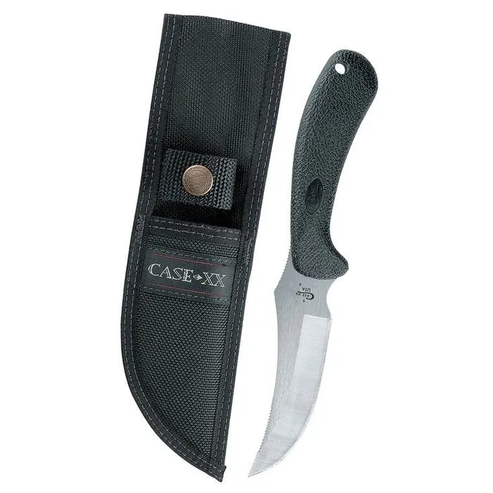 Case Lightweight Black Synthetic Ridgeback Hunter 00362 Knife with Ballistic Nylon Sheath