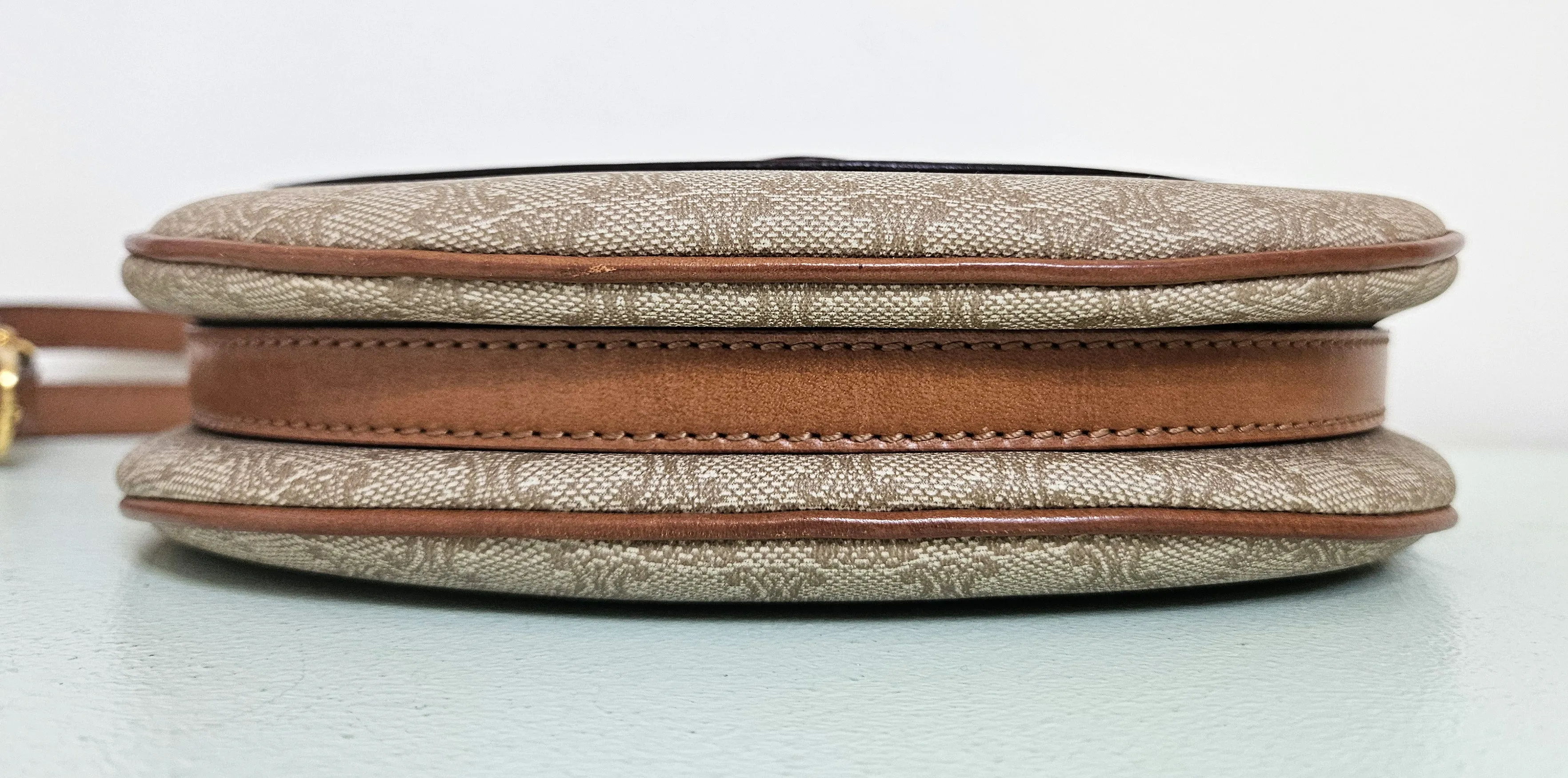 Celine Vintage Coated Canvas Crossbody Bag