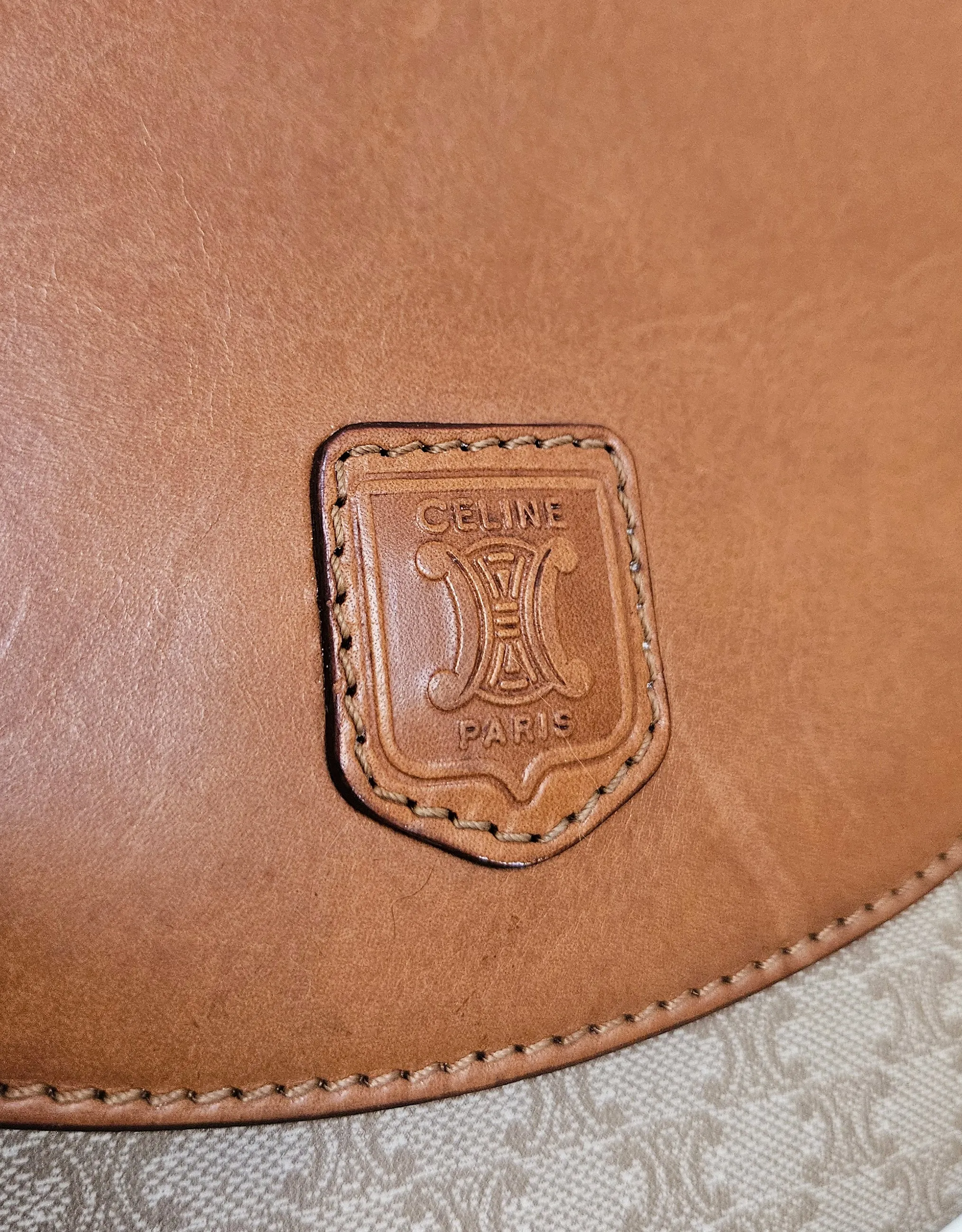 Celine Vintage Coated Canvas Crossbody Bag