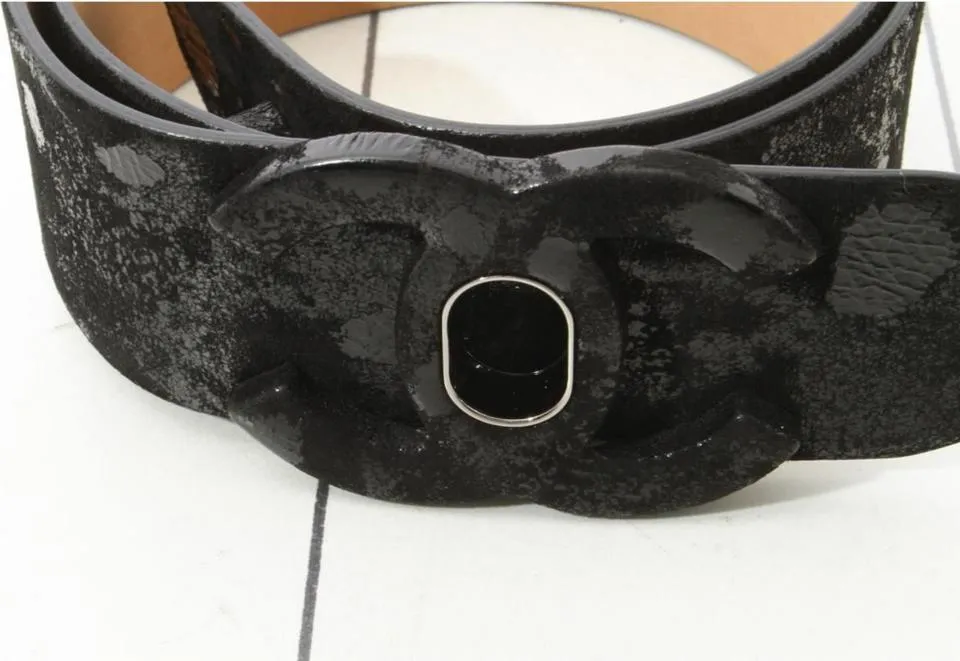 Chanel 09A Turnlock CC Black Belt 861887