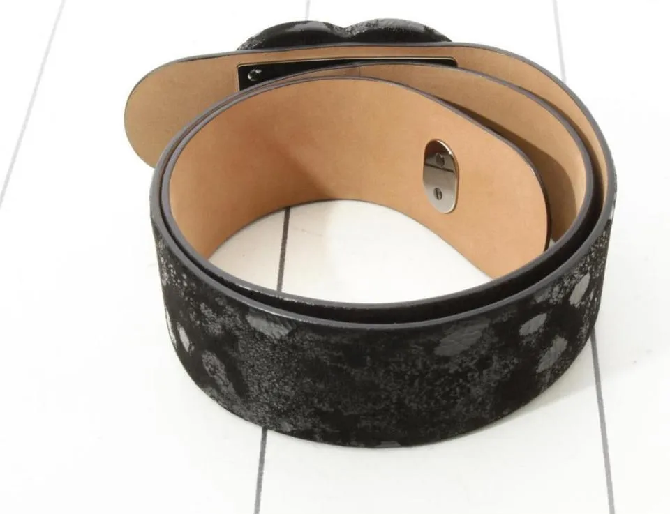 Chanel 09A Turnlock CC Black Belt 861887