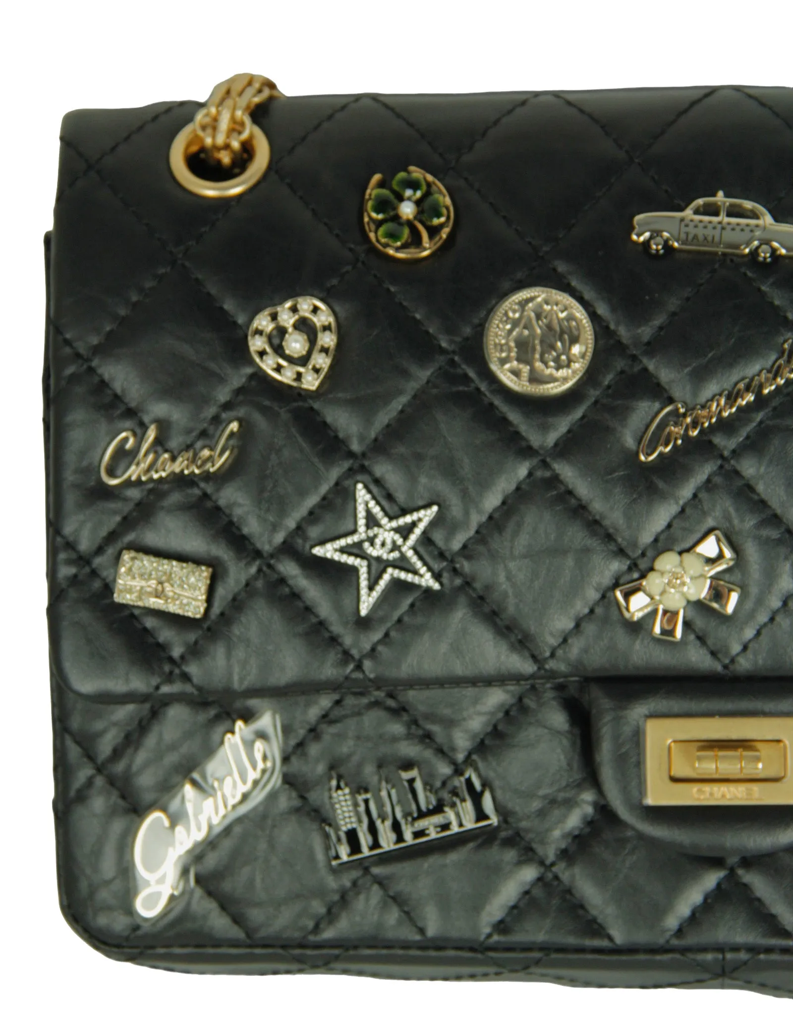 Chanel Black 57th St NYC Lucky Charms 226 Reissue Flap