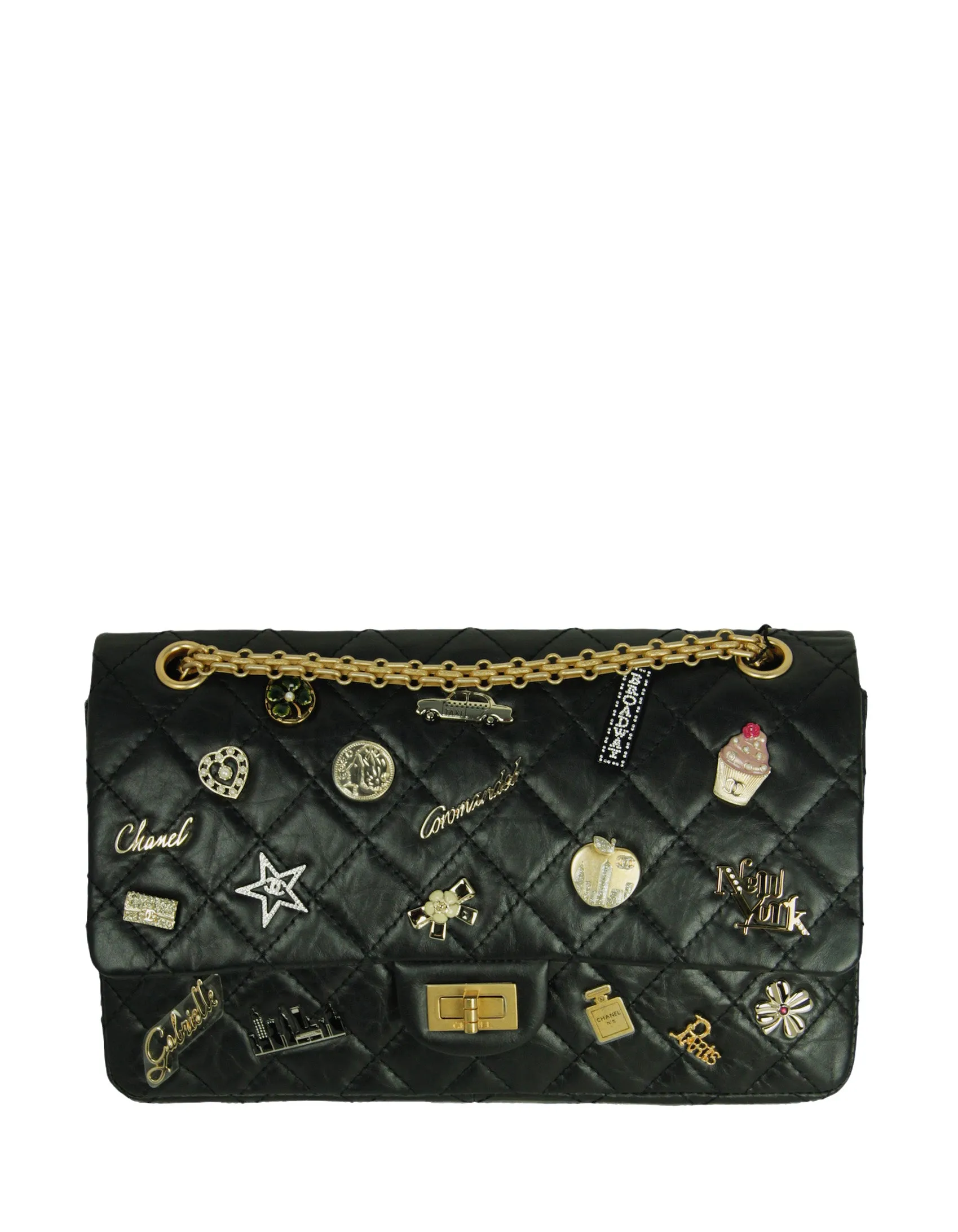 Chanel Black 57th St NYC Lucky Charms 226 Reissue Flap