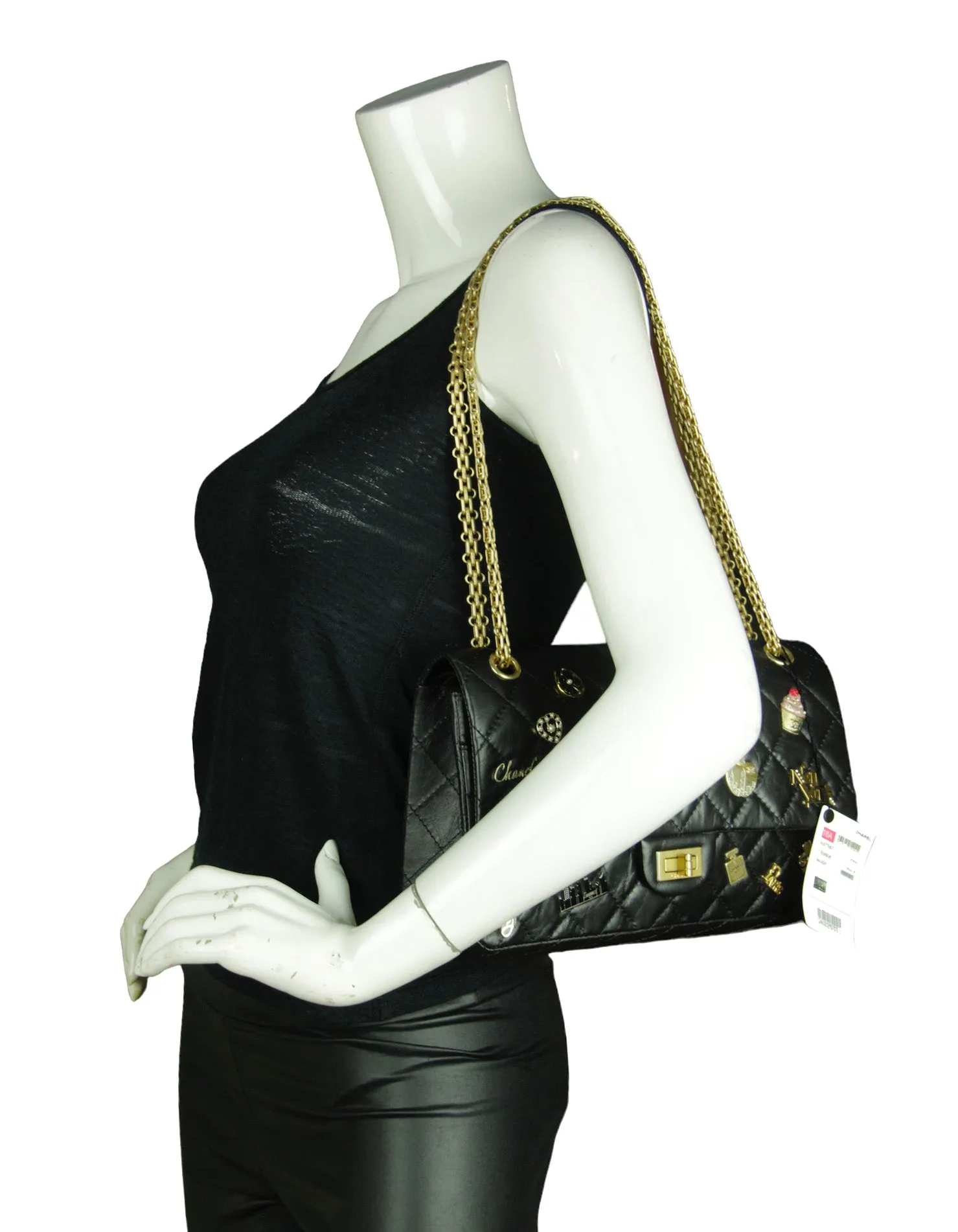 Chanel Black 57th St NYC Lucky Charms 226 Reissue Flap