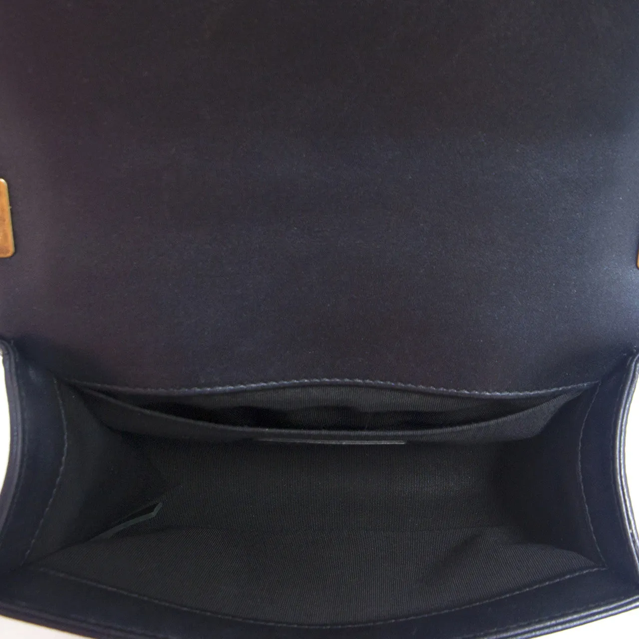 Chanel Black Quilted Lambskin Small Boy Bag