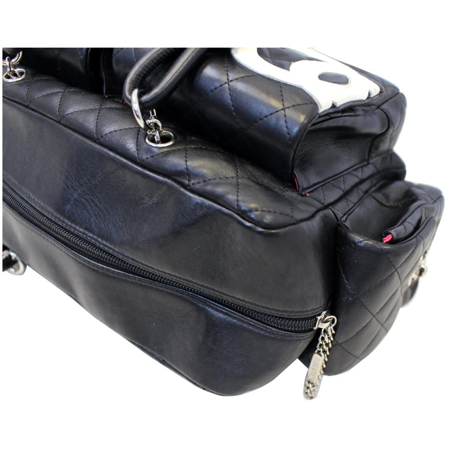 CHANEL Black Quilted Leather Ligne Cambon Reporter Shoulder Bag