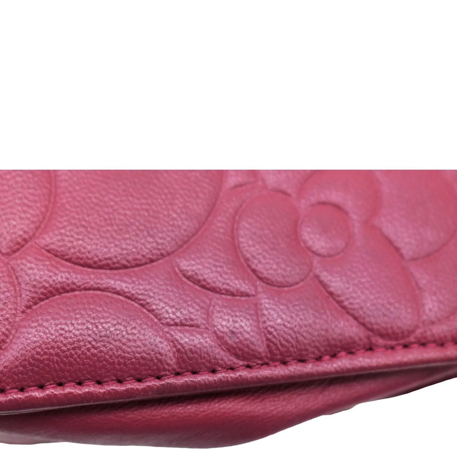 CHANEL Camellia Wallet On Chain Leather Crossbody Bag Fuchsia