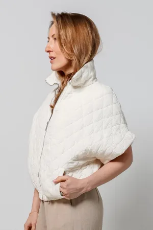 Charlston Quilted Short Sleeve Bomber Jacket