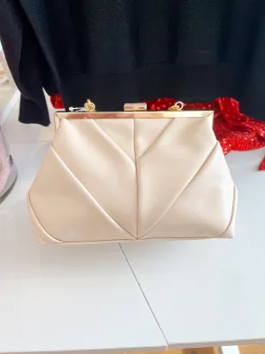Chevron Vegan Leather Crossbody