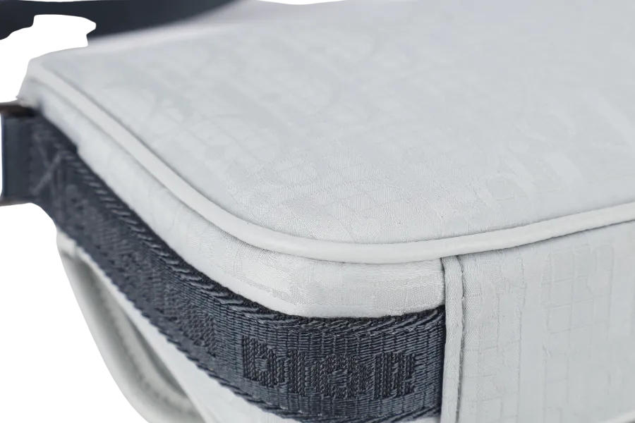 CHRISTIAN DIOR 8 DIOR AND PARLEY ICE PARLEY OCEAN NYLON STRAPS BAG SILVER HARDWARE WITH DUST COVER