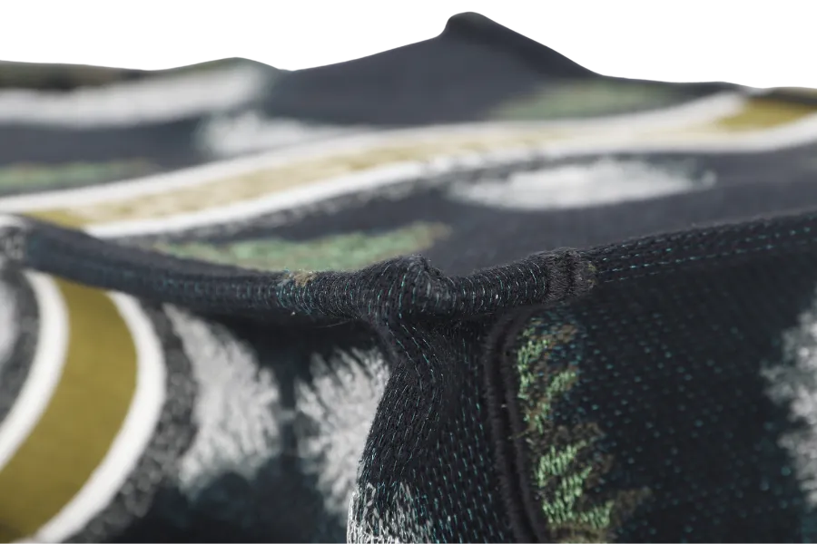 CHRISTIAN DIOR TIE VERTICAL BOOK TOTE (50-MA-0260) BLACK, GREEN & WHITE  CANVAS WITH CARD, DUST COVER AND BOX