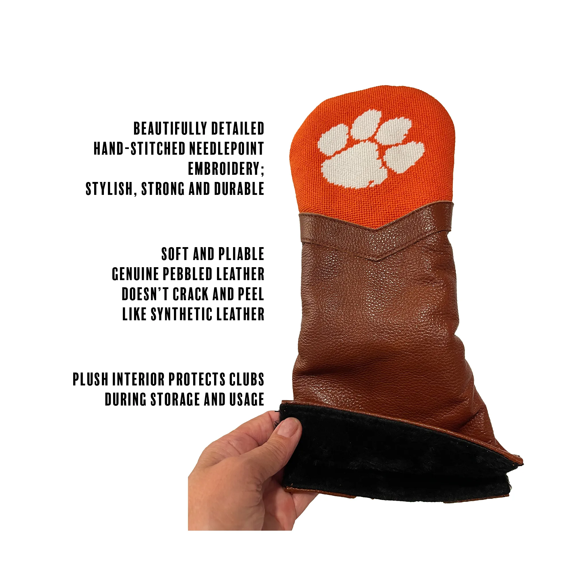 Clemson Paw Golf Club Headcovers Officially Licensed