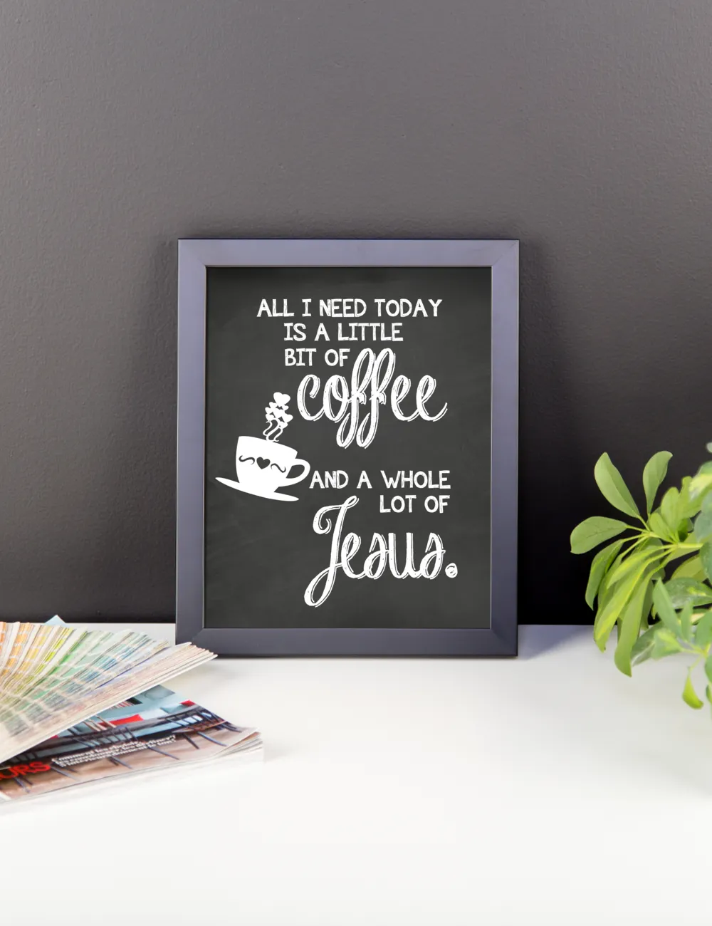Coffee and Jesus Kitchen Wall Art