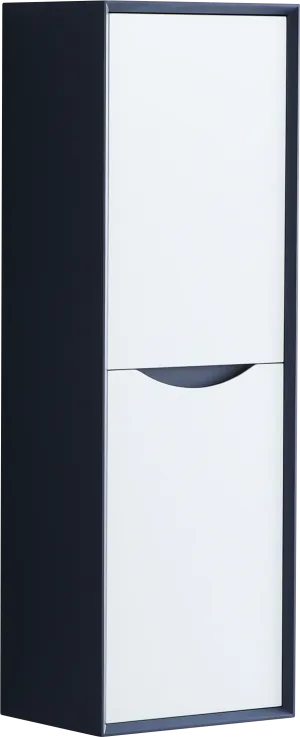 Contrast 400mm Wall Hung Waterproof PVC Tall Boy Storage Unit
