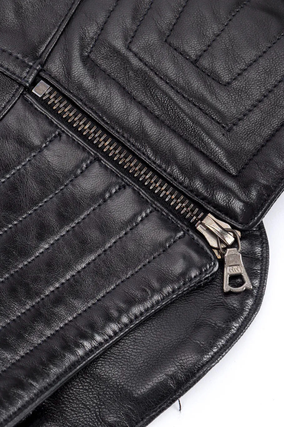 Convertible Leather Moto Jacket