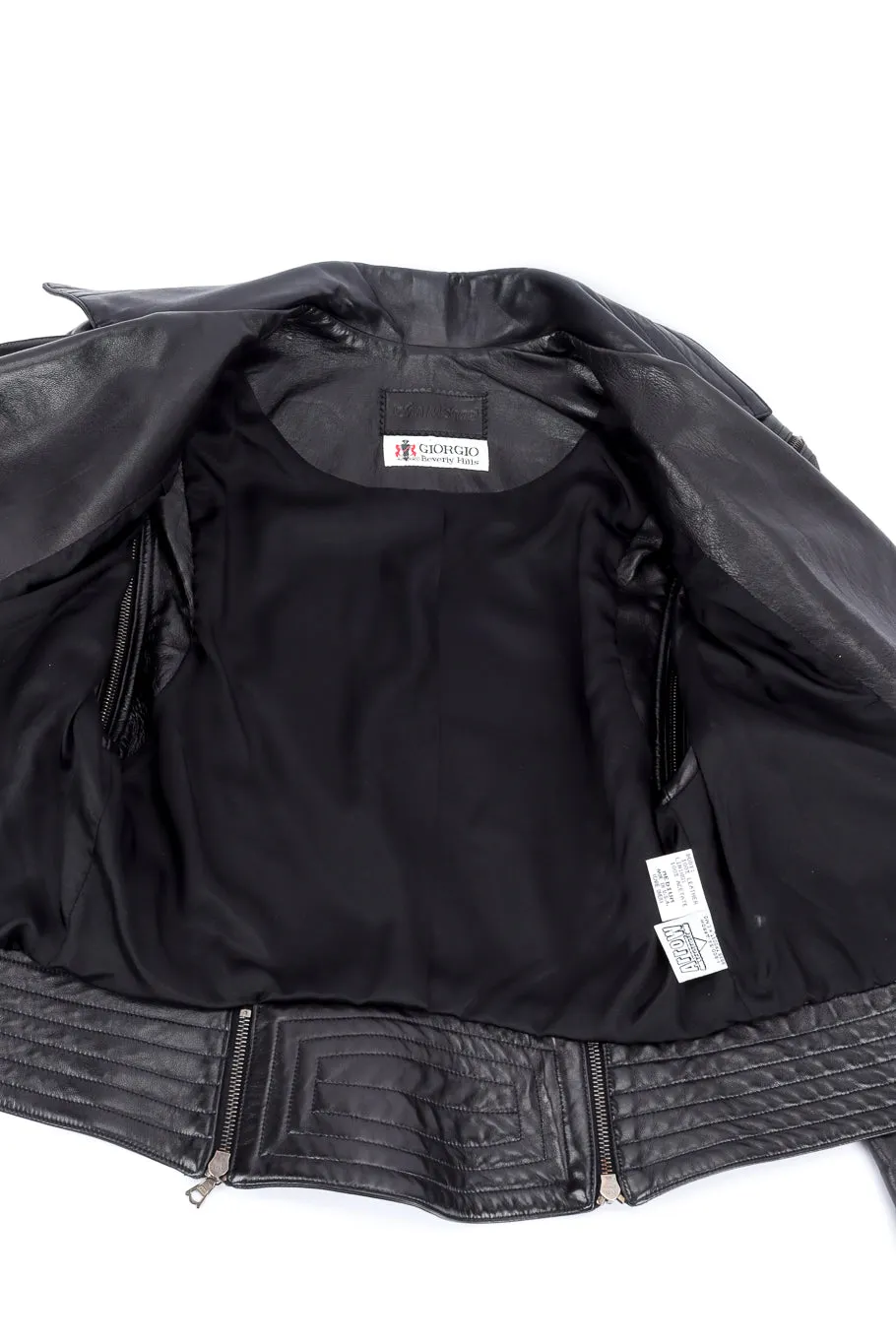 Convertible Leather Moto Jacket