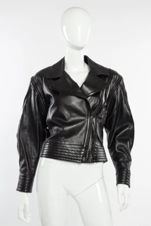 Convertible Leather Moto Jacket