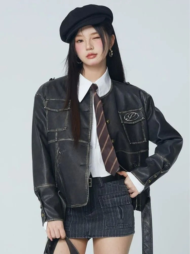 Cool PU Leather Top