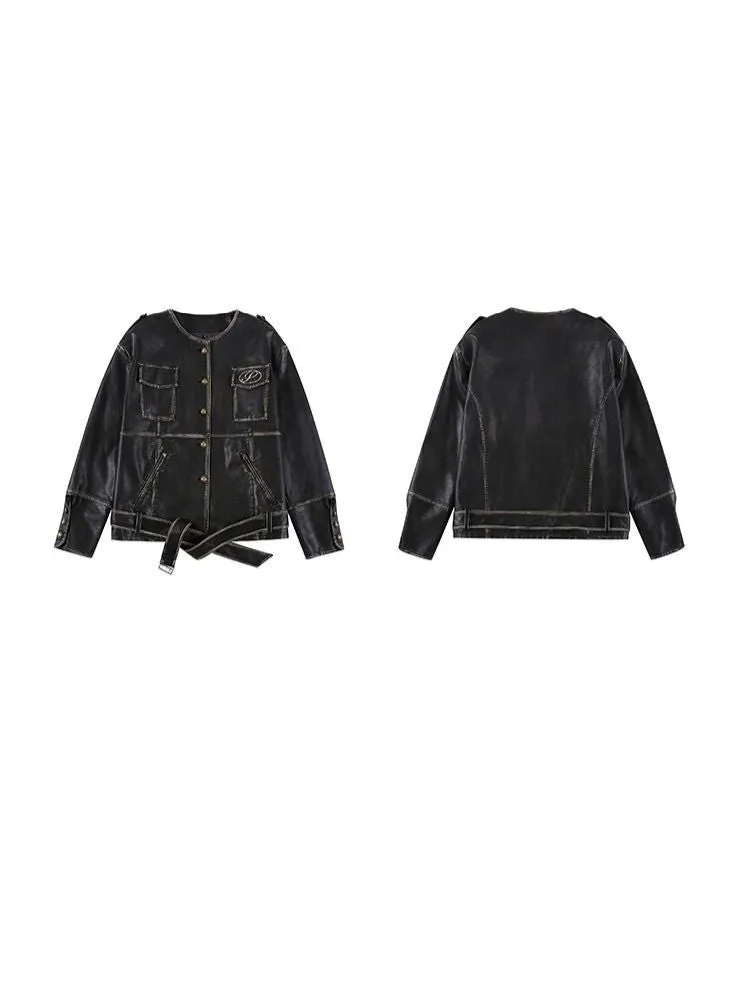 Cool PU Leather Top
