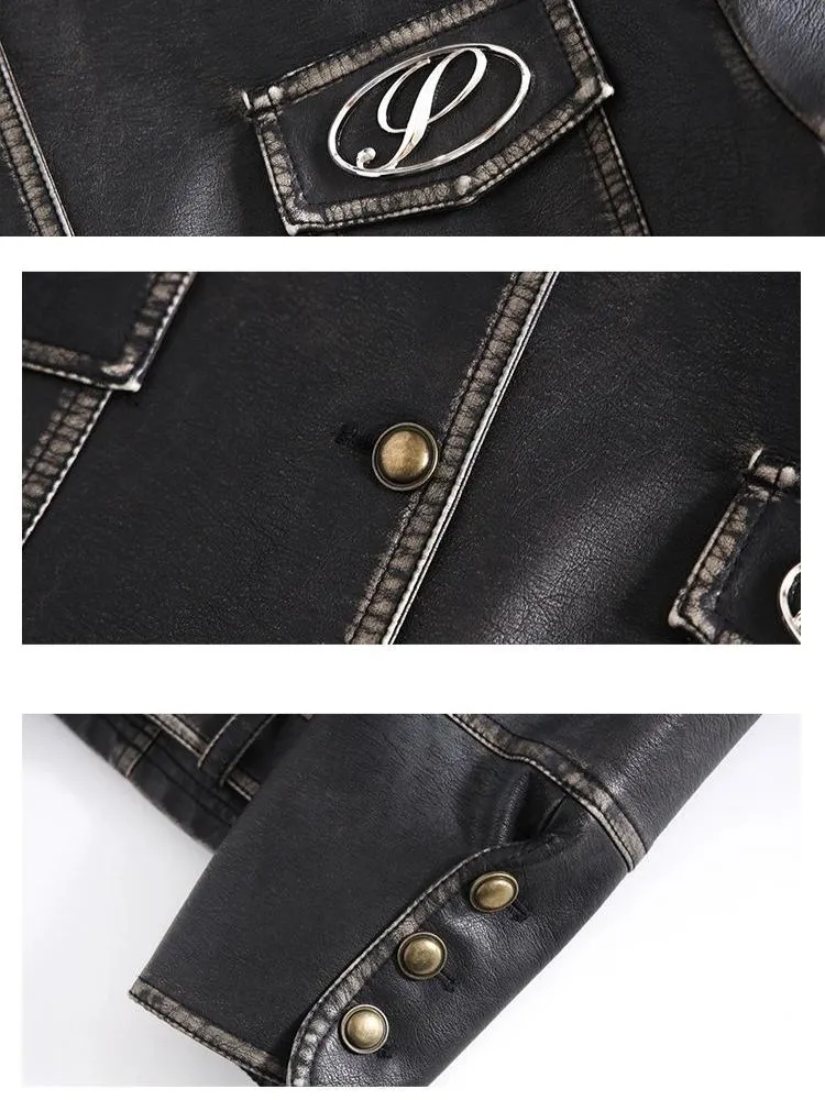 Cool PU Leather Top