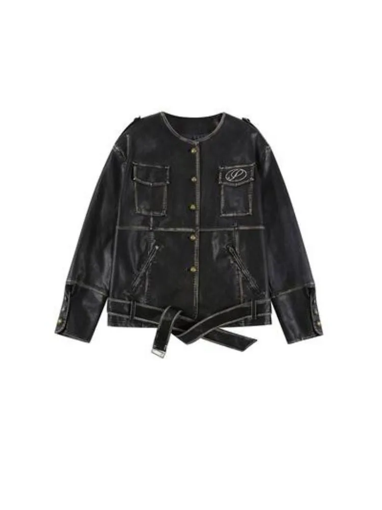 Cool PU Leather Top