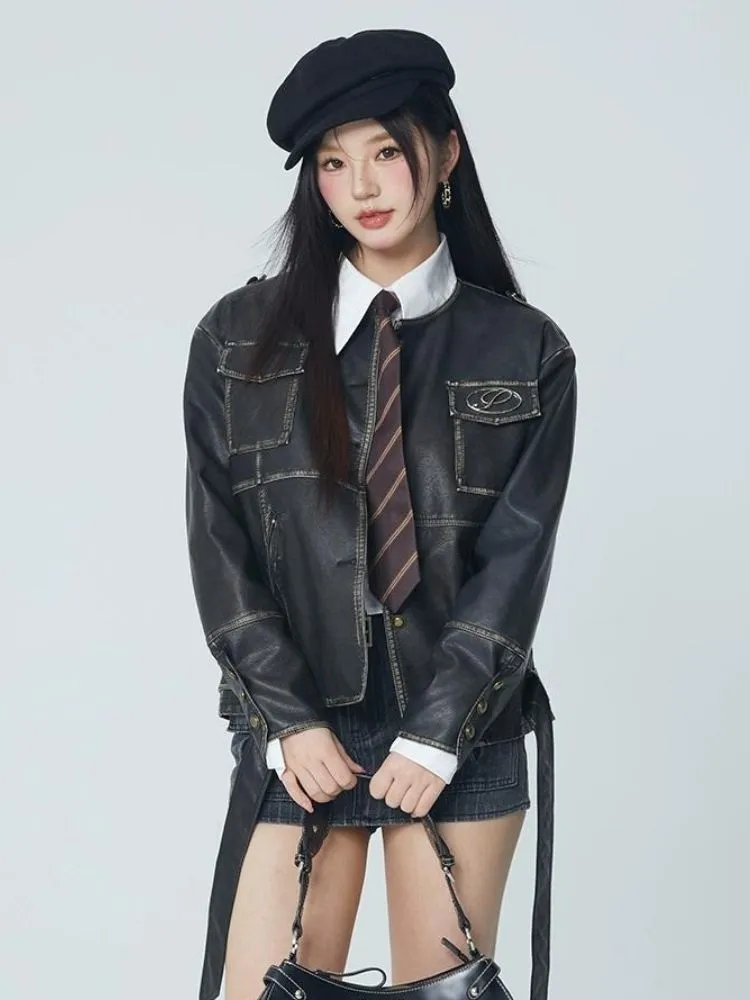 Cool PU Leather Top