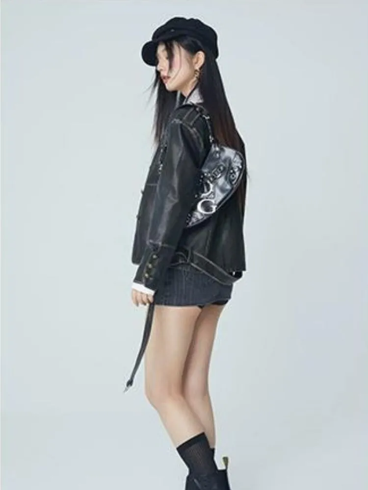 Cool PU Leather Top