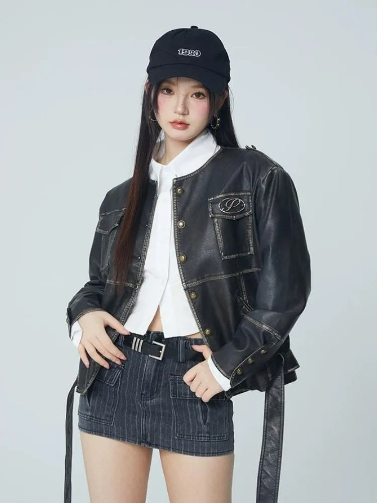 Cool PU Leather Top