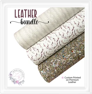 ⋅ Cosy Willows ⋅ Premium Custom Printed Vegan Faux Leather Bundle