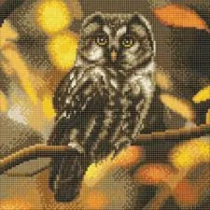 Craft Buddy Crystal Art Kit Tawny Owl 30 x 30 cm Pre-Framed 5D Art Kit