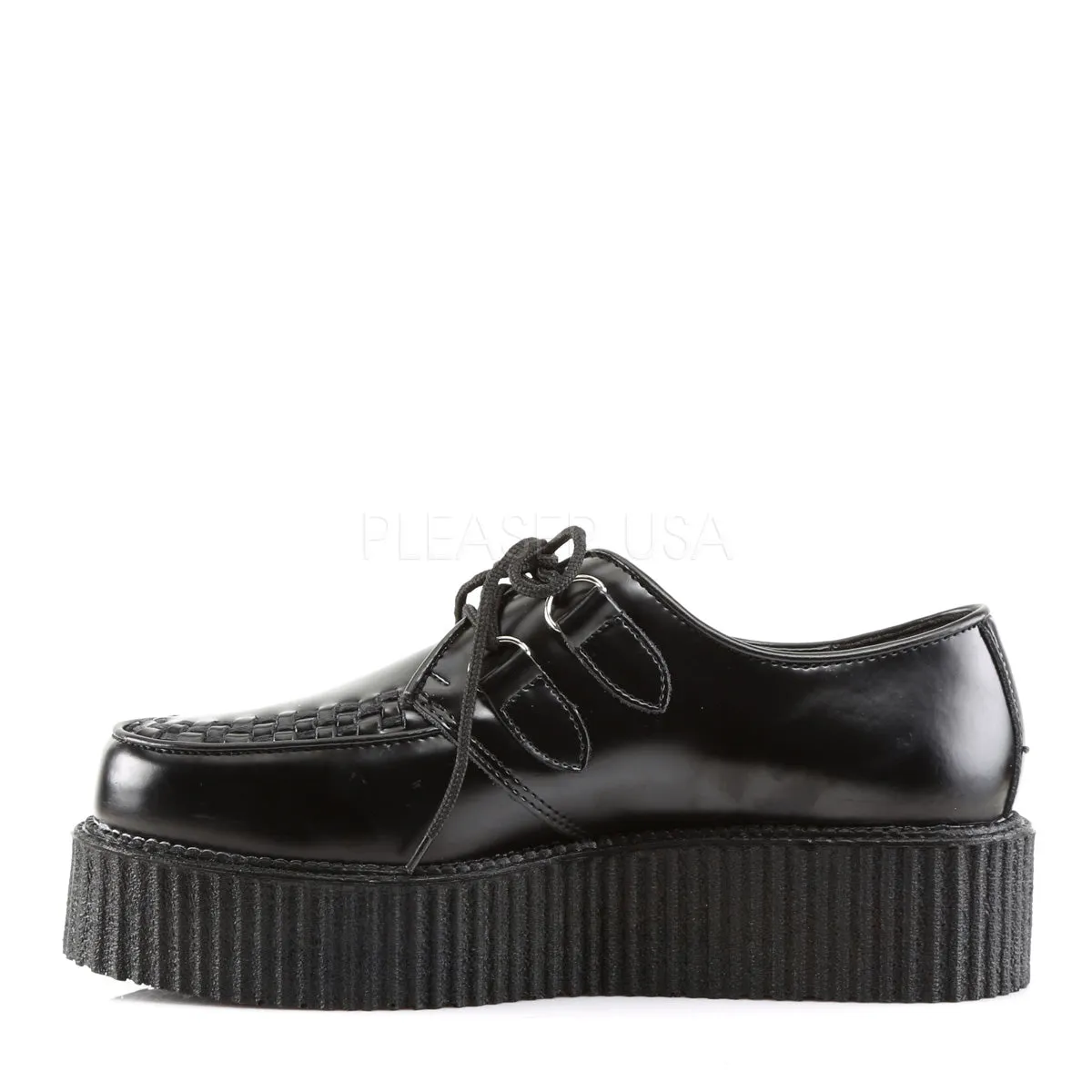 CREEPER-402  Black Leather