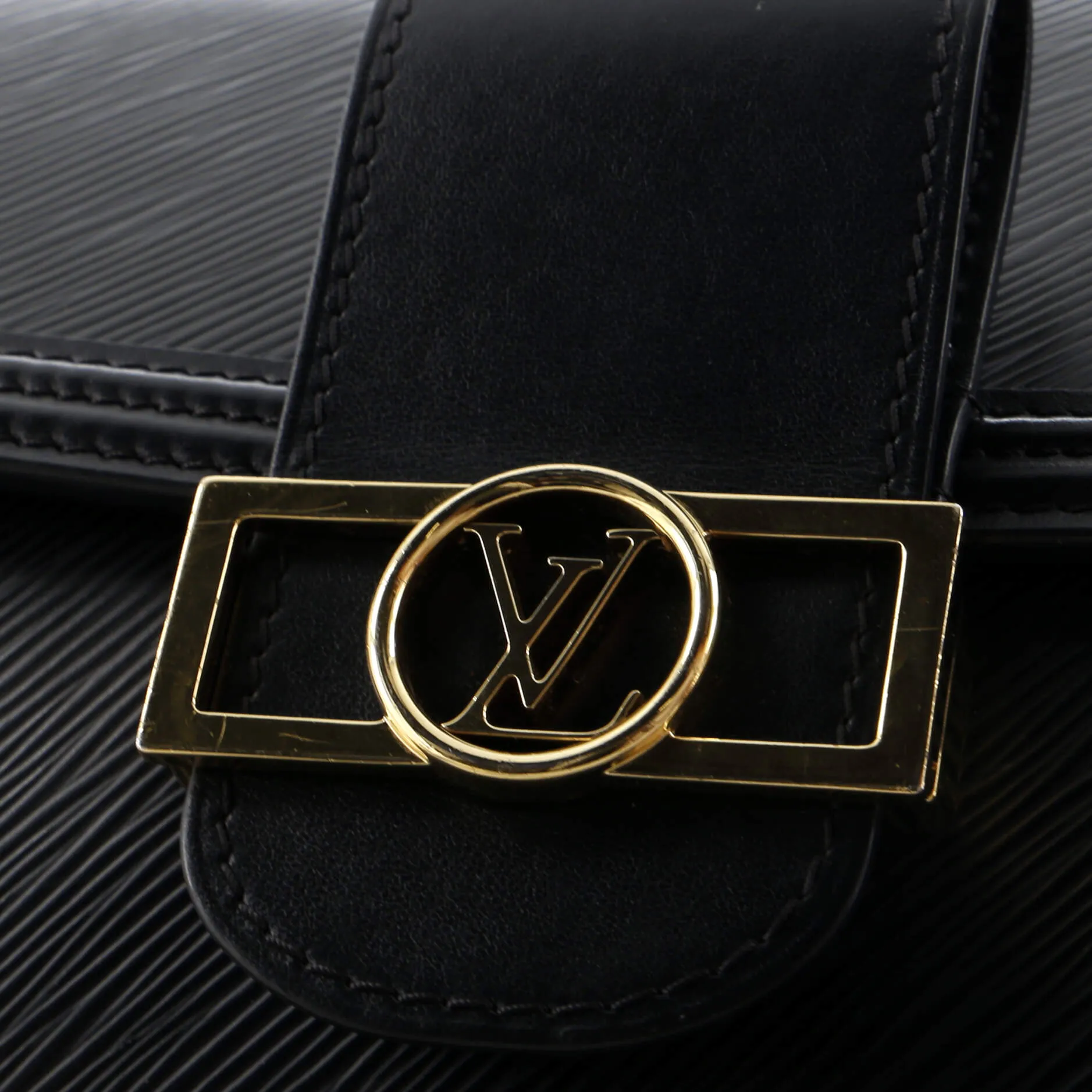 Designer Dauphine Shoulder Bag Epi Leather MM
