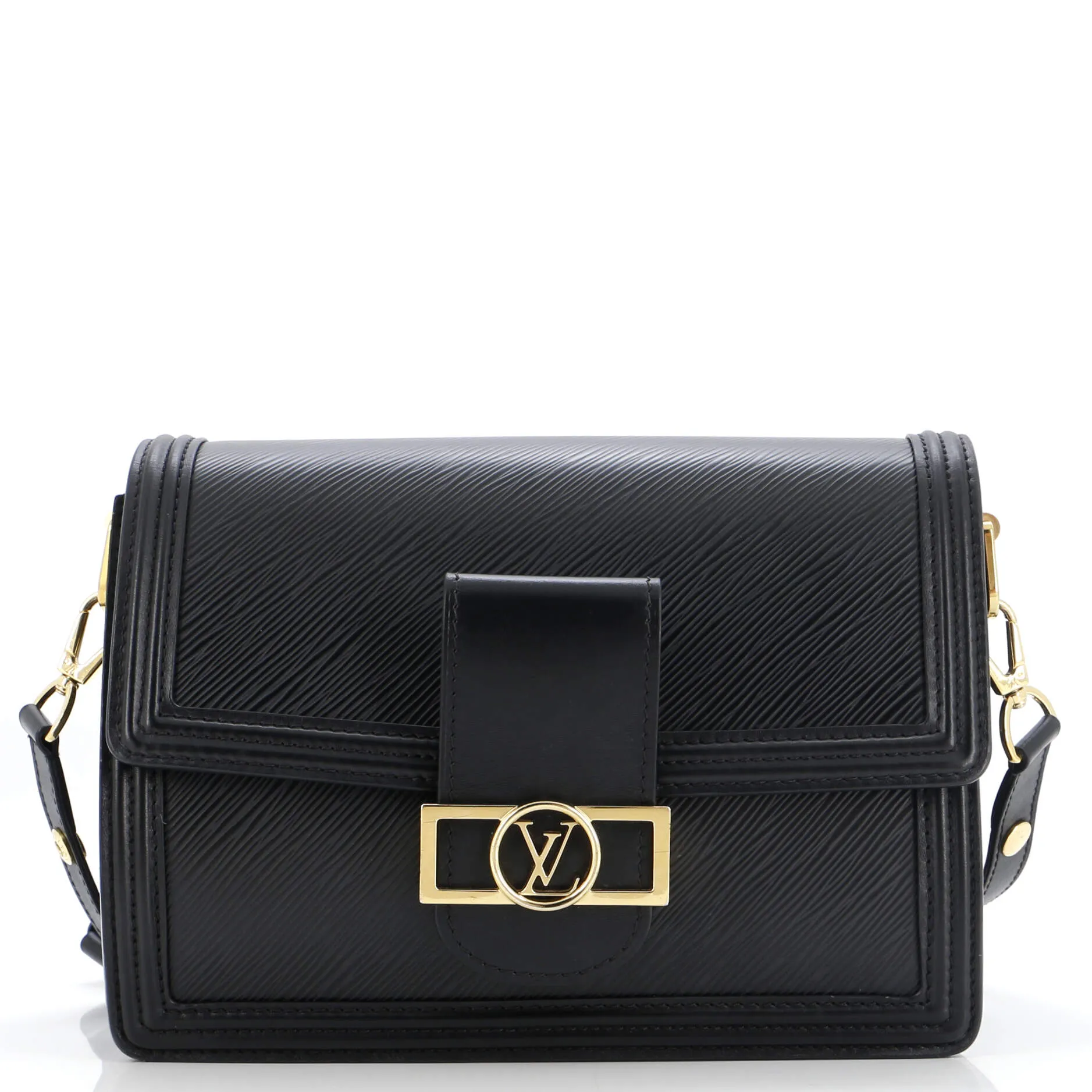 Designer Dauphine Shoulder Bag Epi Leather MM