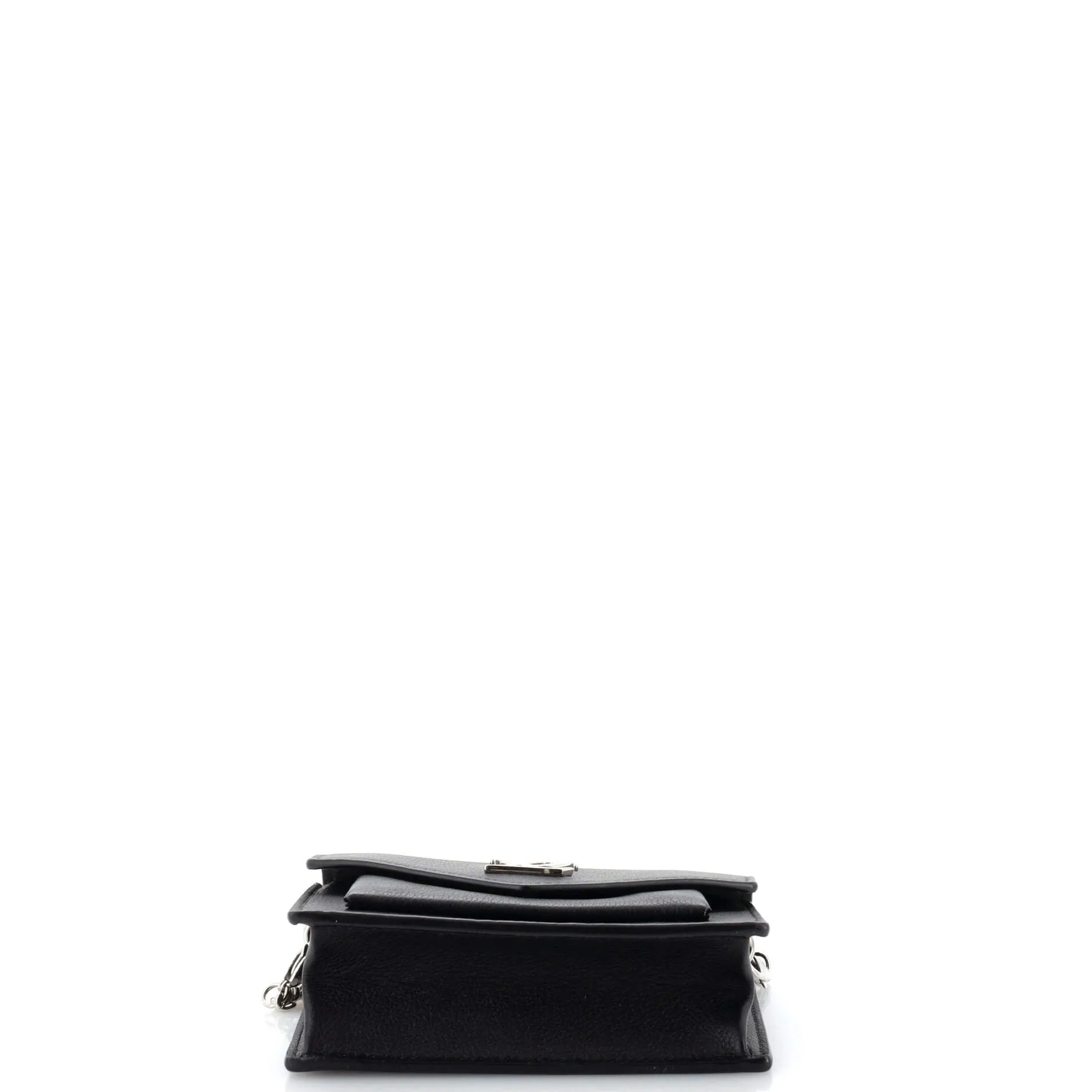 Designer Mylockme Chain Pochette Leather Mini