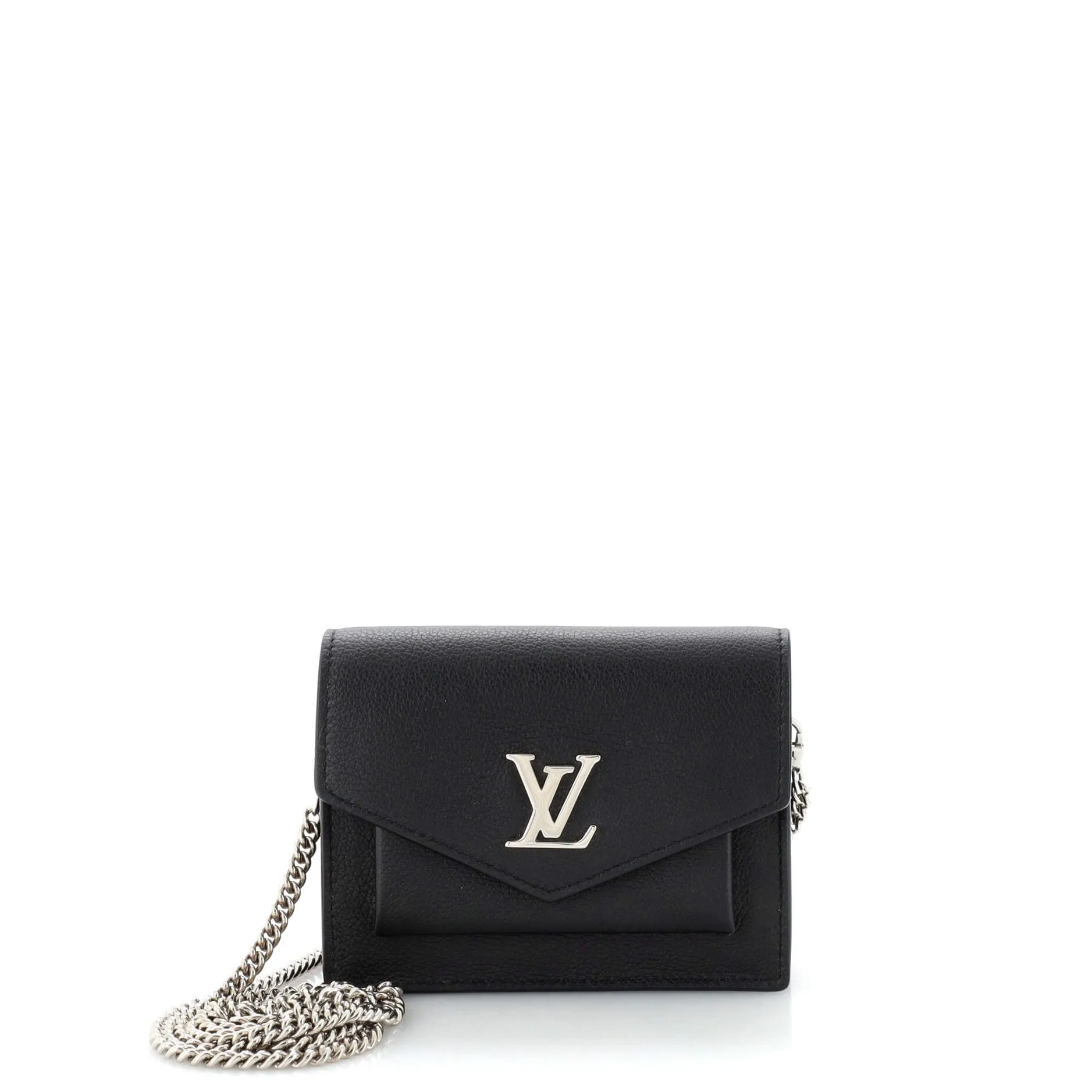 Designer Mylockme Chain Pochette Leather Mini