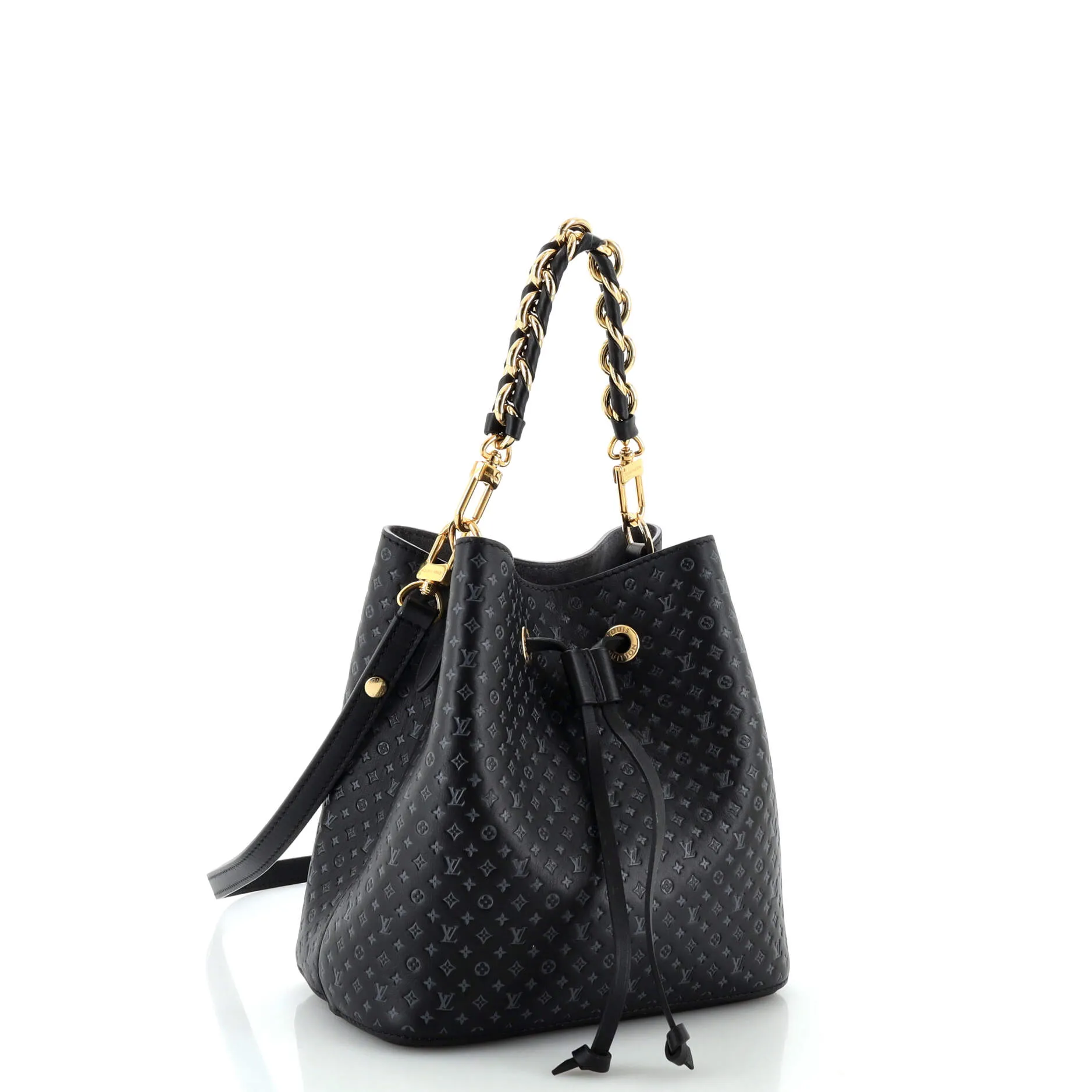 Designer NeoNoe Handbag Nano Monogram Leather BB