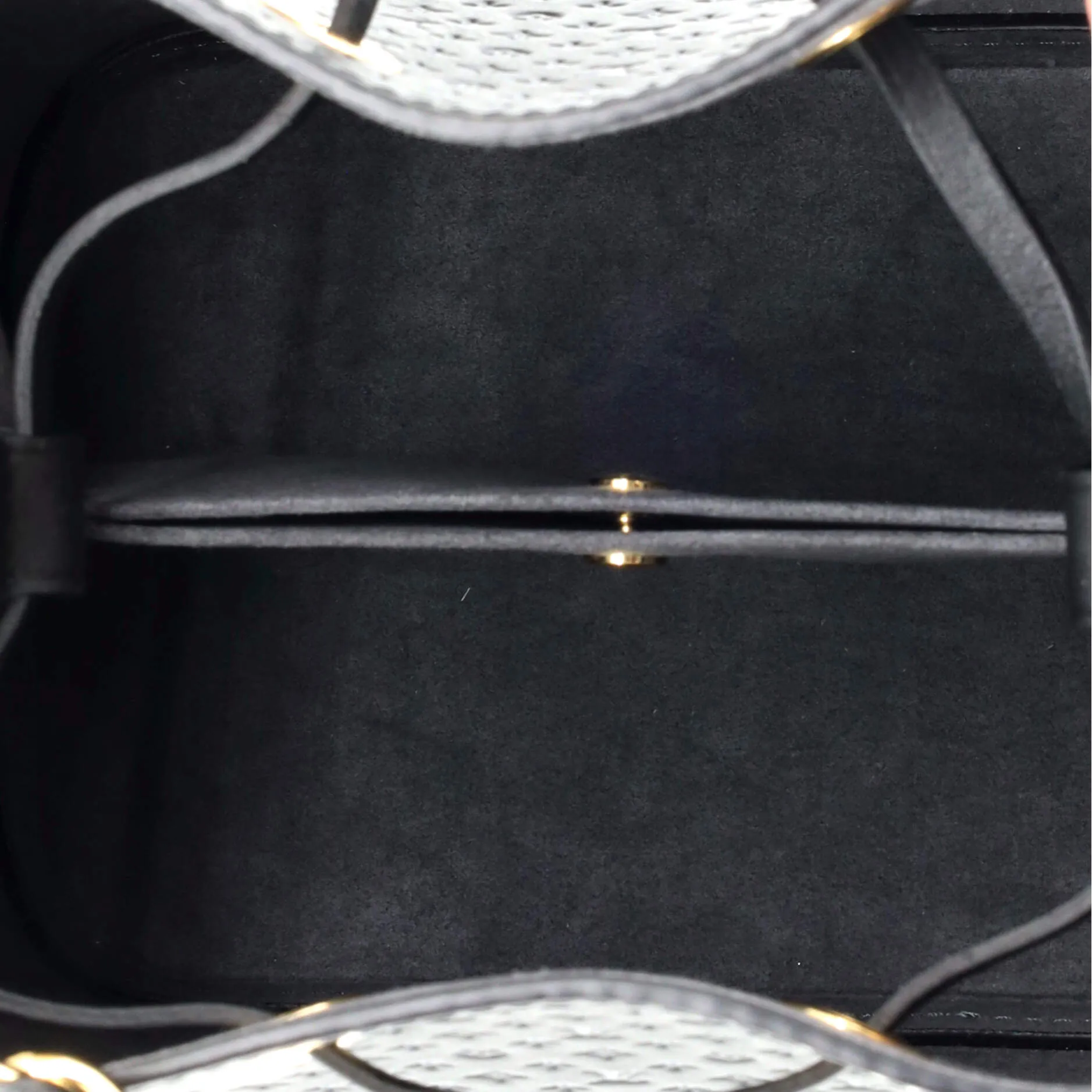 Designer NeoNoe Handbag Nano Monogram Leather BB