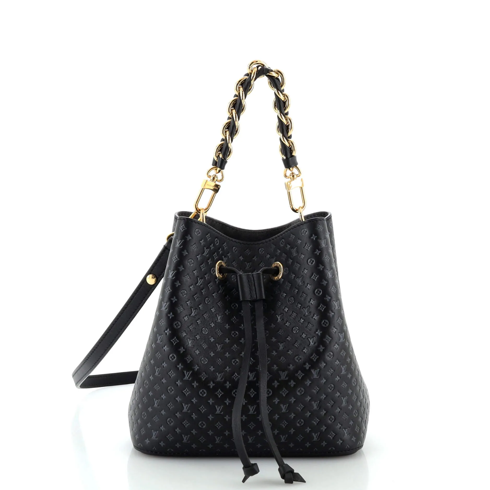 Designer NeoNoe Handbag Nano Monogram Leather BB