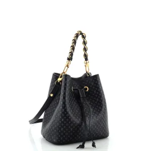 Designer NeoNoe Handbag Nano Monogram Leather BB