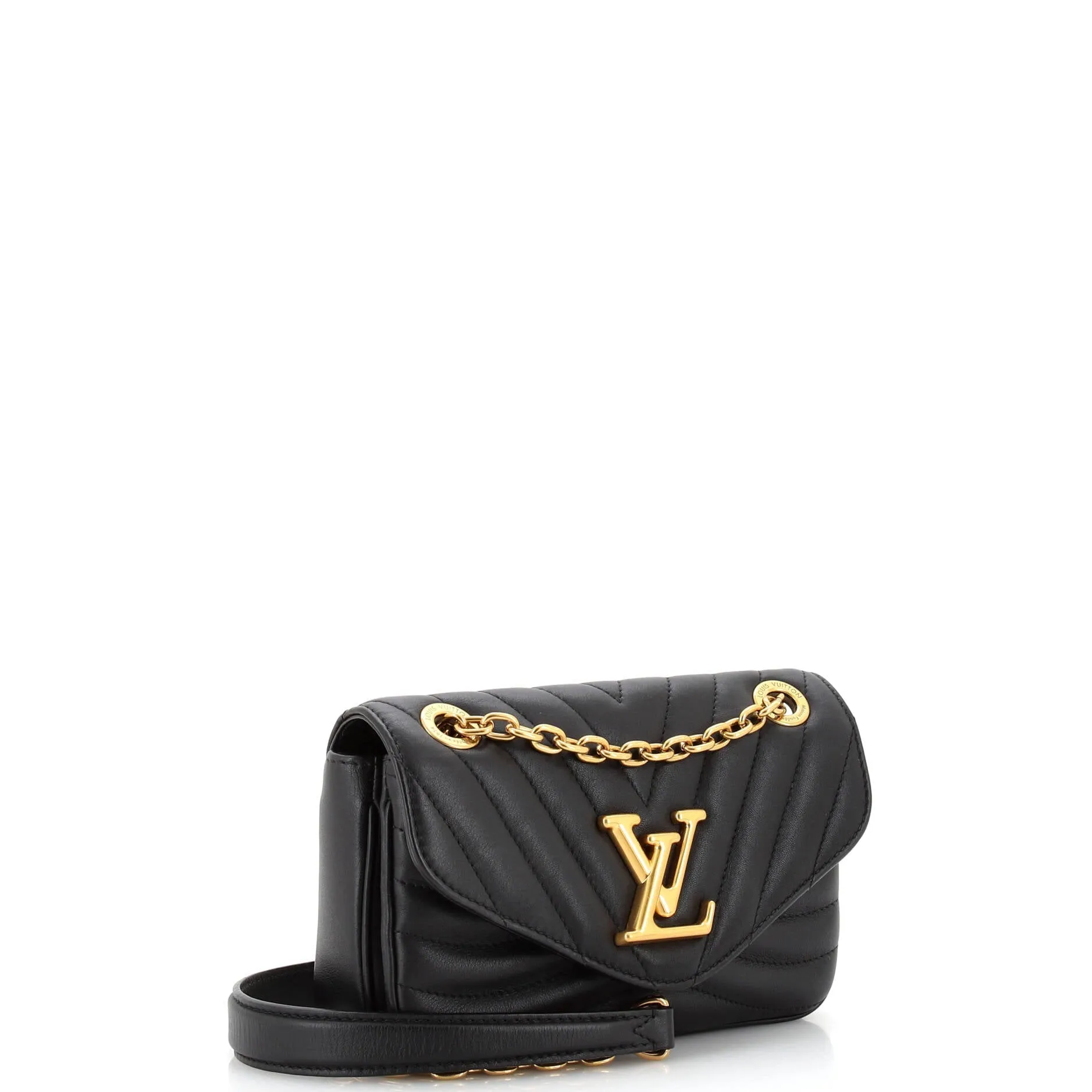 Designer New Wave Chain Bag NM Quilted Leather PM
